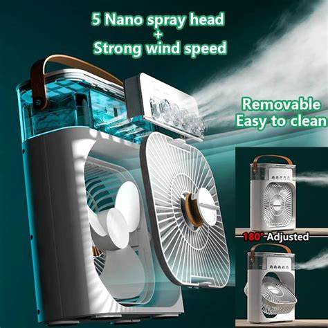 PORTABLE 3-IN-1 AIR CONDITIONER FAN AND COOLER- INSTANT COOLING FOR HOME AND OFFICE