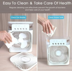 PORTABLE 3-IN-1 AIR CONDITIONER FAN AND COOLER- INSTANT COOLING FOR HOME AND OFFICE