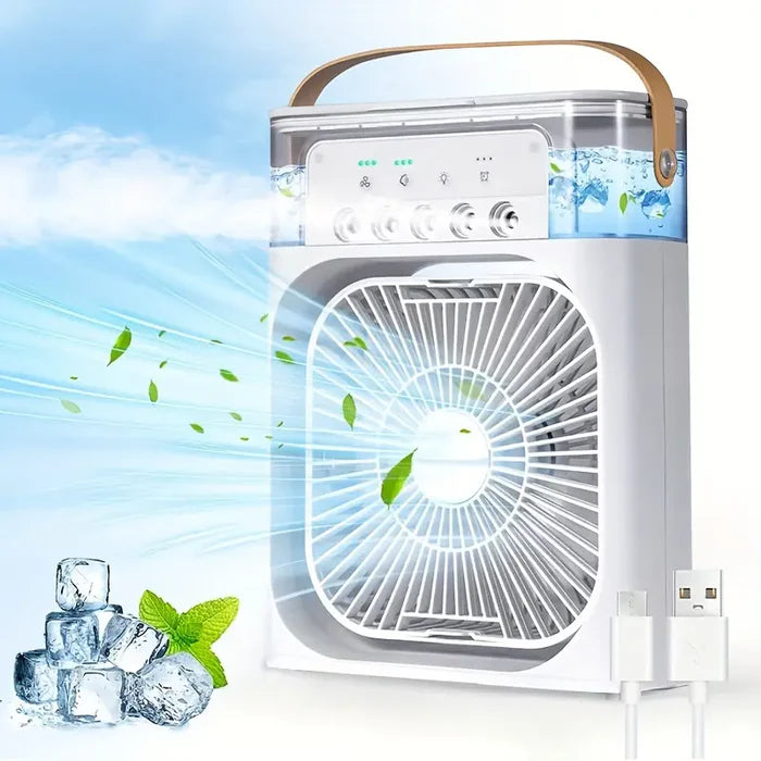 PORTABLE 3-IN-1 AIR CONDITIONER FAN AND COOLER- INSTANT COOLING FOR HOME AND OFFICE